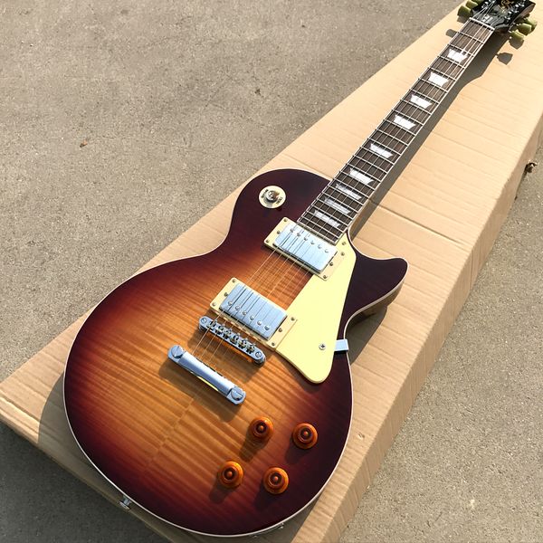custom shop, flame maple lp standard electric guitar, silver hardware, rose wood fingerboard guitar, ing
custom shop, flame maple lp standard electric guitar, silver hardware, rose wood fingerboard guitar, ing