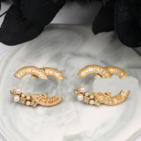 luxury designer 18k gold plated letters stud earring for famous women zircon fashion studs earring wedding jewerlry, Golden;silver
luxury designer 18k gold plated letters stud earring for famous women zircon fashion studs earring wedding jewerlry, Golden;silver