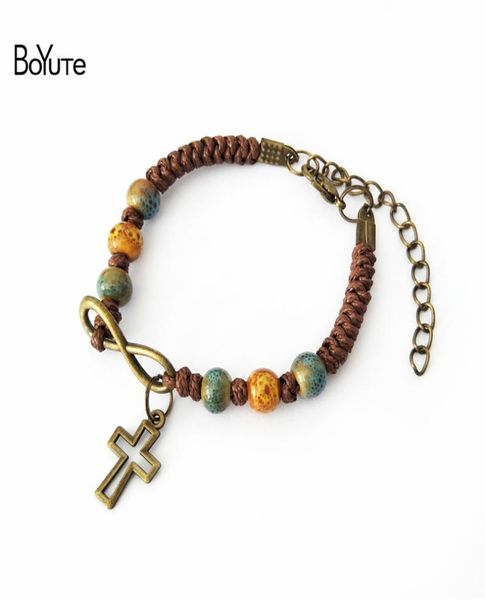 boyute 5pcs vintage handknitted adjustable rope chain cross bracelet ceramic bead charm bracelet womem fashion jewelry6475522, Golden;silver
boyute 5pcs vintage handknitted adjustable rope chain cross bracelet ceramic bead charm bracelet womem fashion jewelry6475522, Golden;silver