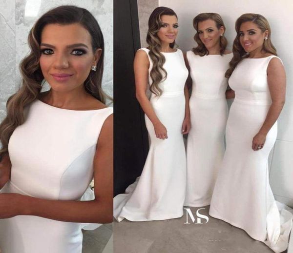 elegant satin wedding bridesmaid dresses 2016 jewel backless mermaid prom formal dresses evening wear sweep train4542645, White;pink
elegant satin wedding bridesmaid dresses 2016 jewel backless mermaid prom formal dresses evening wear sweep train4542645, White;pink