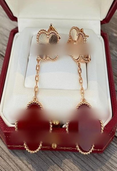 fashion lucky fourleaf clover dangle earrings chandelier earings designer for women brand letterv gold silvery red agate mother1431591, Silver
fashion lucky fourleaf clover dangle earrings chandelier earings designer for women brand letterv gold silvery red agate mother1431591, Silver