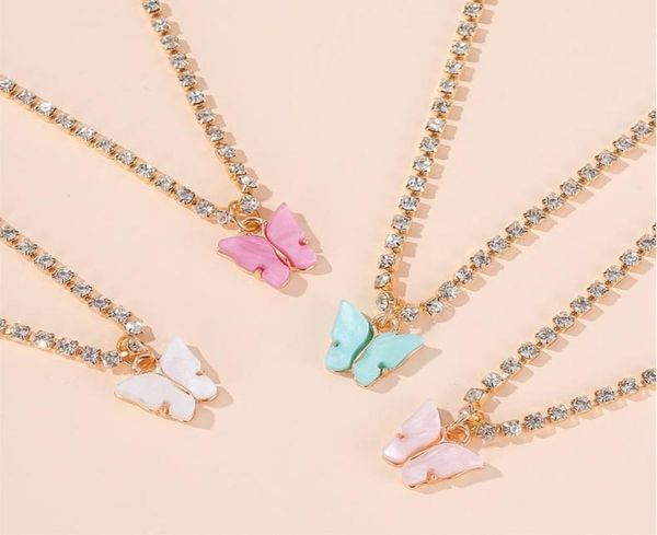 sweet colorful acrylic butterfly pendant necklaces fashion crystal chain necklaces girls women jewelry gifts9389495, Silver
sweet colorful acrylic butterfly pendant necklaces fashion crystal chain necklaces girls women jewelry gifts9389495, Silver