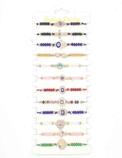 12 pcs colorful diamond evil eye beaded bracelets handmade braided string good luck nazar amulet bangle lucky turkish religious sy7295141, Golden;silver
12 pcs colorful diamond evil eye beaded bracelets handmade braided string good luck nazar amulet bangle lucky turkish religious sy7295141, Golden;silver