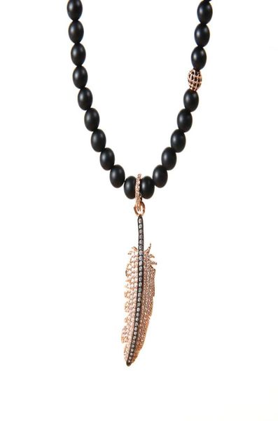 new fashion jewelry whole 5pcslot 6mm natural matte agate stone with micro pave full cz feather men039s pendant necklace6554808, Silver
new fashion jewelry whole 5pcslot 6mm natural matte agate stone with micro pave full cz feather men039s pendant necklace6554808, Silver