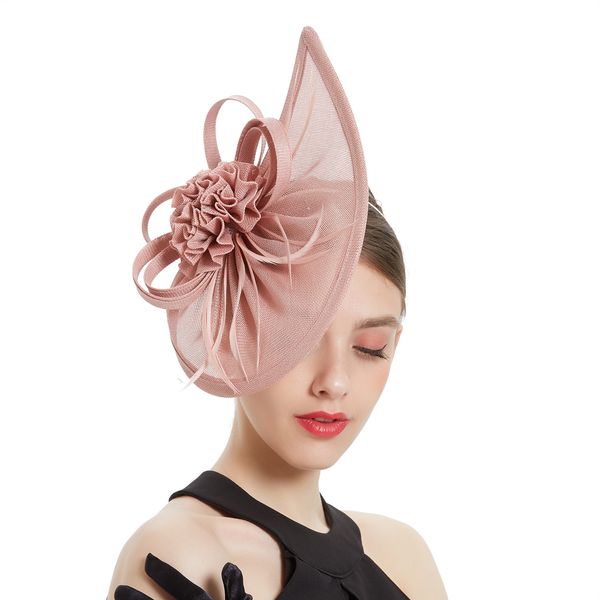 new pink imitation hemp bride fashion headdress racecourse headwear celebrity evening dress hat women's hair accessories xmz-0025-a, White
new pink imitation hemp bride fashion headdress racecourse headwear celebrity evening dress hat women's hair accessories xmz-0025-a, White