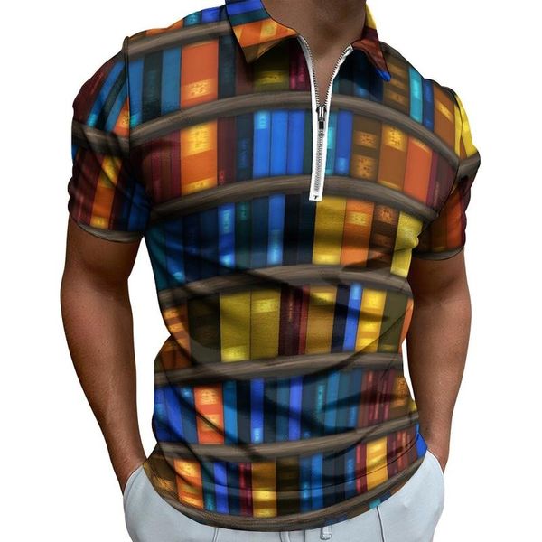 men's polos books library polo shirts bookshelf print casual shirt summer streetwear mens short sleeve turn-down collar design t-shirts, White;black
men's polos books library polo shirts bookshelf print casual shirt summer streetwear mens short sleeve turn-down collar design t-shirts, White;black