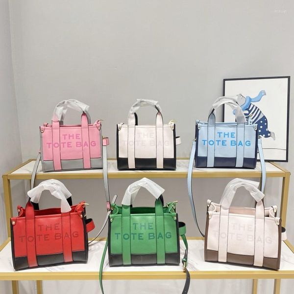 shoulder bags fashion brand designer tote for women trend pu leather candy color blocking handbags large capacity
shoulder bags fashion brand designer tote for women trend pu leather candy color blocking handbags large capacity