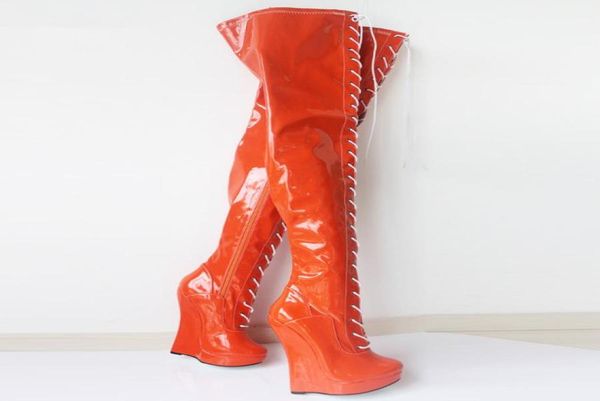 black ballet boots women laceup 7quot18cm wedge high heel buckle strap pu leather fashion fetish overtheknee long boots5401713
black ballet boots women laceup 7quot18cm wedge high heel buckle strap pu leather fashion fetish overtheknee long boots5401713