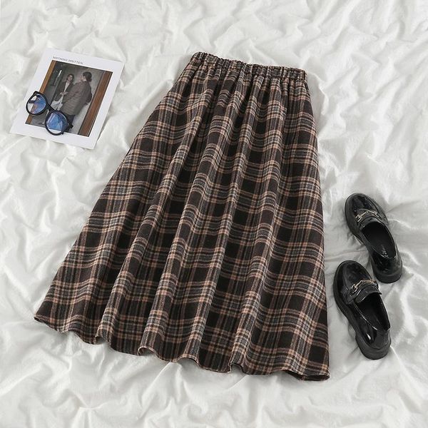 dresses plaid skirt female autumn and winter new style retro literary umbrella skirt british style high waist aline midlength skirt, Black;gray
dresses plaid skirt female autumn and winter new style retro literary umbrella skirt british style high waist aline midlength skirt, Black;gray