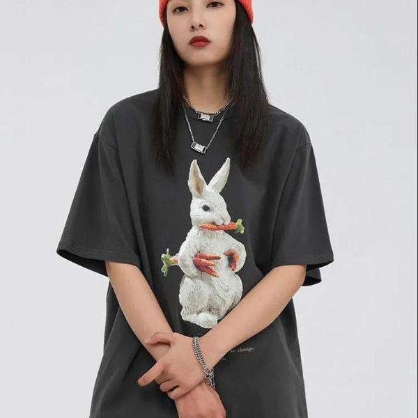 polos cotton summer dress new rabbit shortsleeved tshirt round neck tide couple hiphop american retro trend street ladies top, White
polos cotton summer dress new rabbit shortsleeved tshirt round neck tide couple hiphop american retro trend street ladies top, White