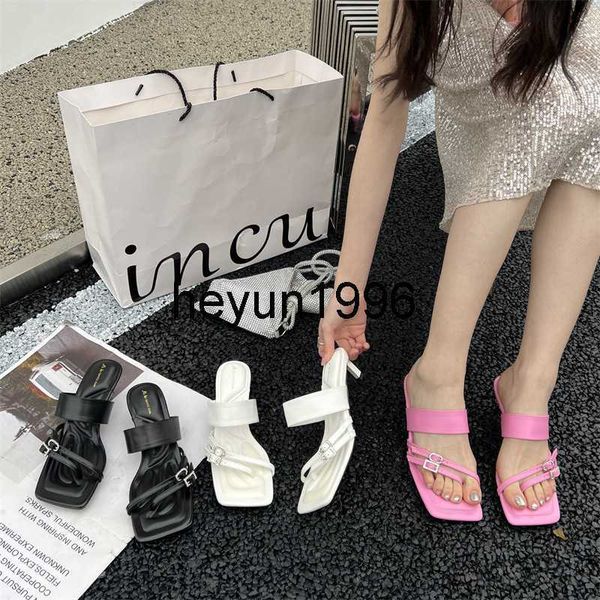 2023 summer new black rhinestone button french square toe high heel with slim heels clip feet sandals
2023 summer new black rhinestone button french square toe high heel with slim heels clip feet sandals