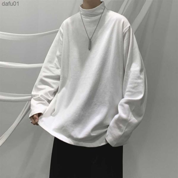spring autumn long sleeve t-shirts men turtleneck t shirts mens baggy fashion casual tshirts loose solid color harajuku l230520, White;black
spring autumn long sleeve t-shirts men turtleneck t shirts mens baggy fashion casual tshirts loose solid color harajuku l230520, White;black