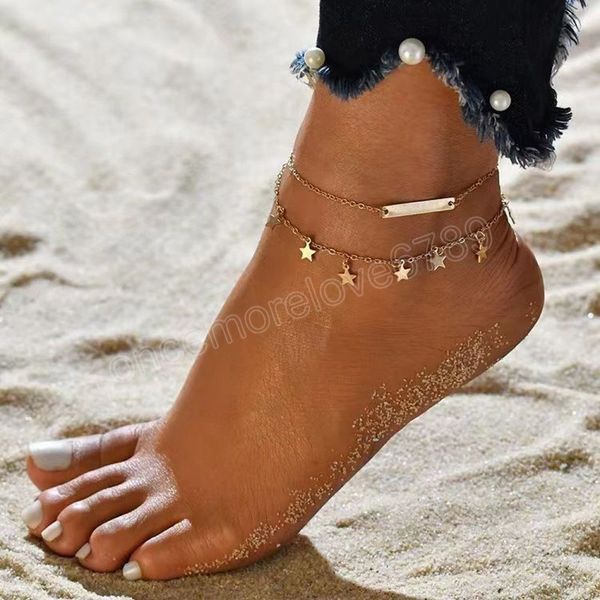 boho gold star pendant ankle bracelets summer layered adjustable tassel foot anklets for women girls bridal jewelry, Red;blue
boho gold star pendant ankle bracelets summer layered adjustable tassel foot anklets for women girls bridal jewelry, Red;blue