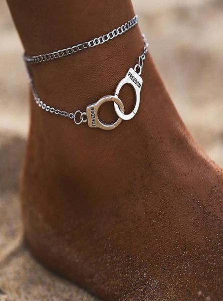 dom handcuff anklet chain silver gold chains multilayer wrap foot bracelets women summer beach fashion jewelry will and sandy 4310800, Red;blue
dom handcuff anklet chain silver gold chains multilayer wrap foot bracelets women summer beach fashion jewelry will and sandy 4310800, Red;blue