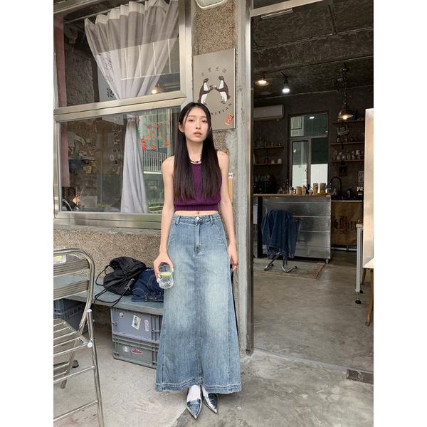 dresses 9hour vintage denim skirt women's 2022 autumn new ins fashion versatile grinding white split denim long skirt, Black;gray
dresses 9hour vintage denim skirt women's 2022 autumn new ins fashion versatile grinding white split denim long skirt, Black;gray