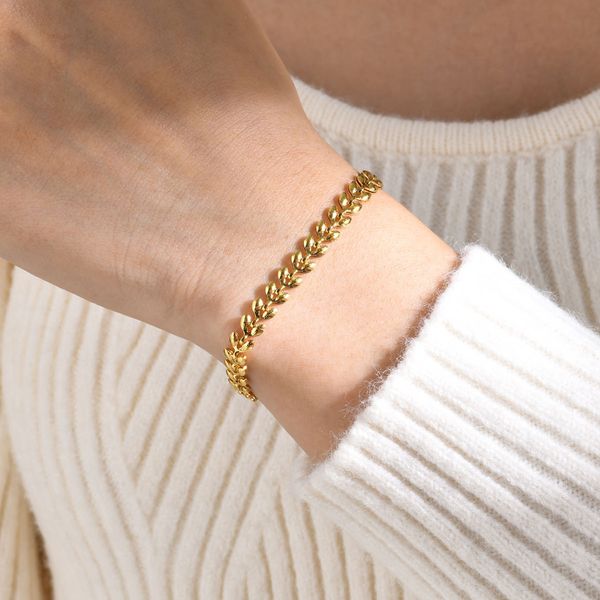 women's bracelet necklace personalized and trendy stainless steel wheat shaped chain bracelet necklace set with with extended chain jew, Silver
women's bracelet necklace personalized and trendy stainless steel wheat shaped chain bracelet necklace set with with extended chain jew, Silver