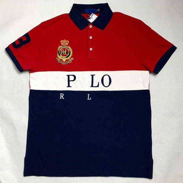 european and american size summer polo shirt men's short-sleeved casual color matching cotton plus embroidered fashion, White;black
european and american size summer polo shirt men's short-sleeved casual color matching cotton plus embroidered fashion, White;black
