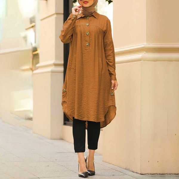jeans new summer muslim solid blouse for women simple cotton linen long shirt saudi arabia islam femme lady aline shirt dresses, Blue
jeans new summer muslim solid blouse for women simple cotton linen long shirt saudi arabia islam femme lady aline shirt dresses, Blue