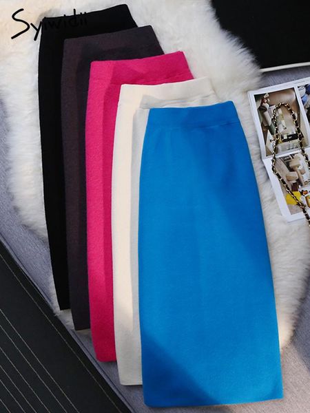 dresses syiwidii knitting long skirts for women back split elastic band pencil fashion 2022 spring new warm fuchsia elegant midi skirt, White;black
dresses syiwidii knitting long skirts for women back split elastic band pencil fashion 2022 spring new warm fuchsia elegant midi skirt, White;black