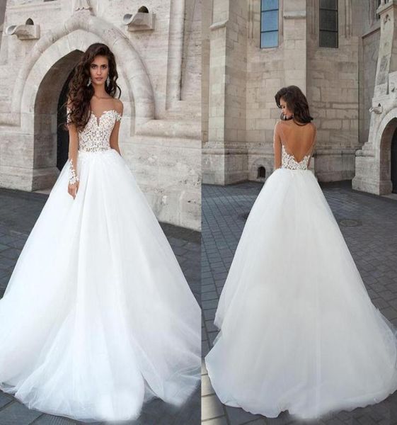 sheer necksleeve applique lace on chapel train bridal wedding gowns custom made fall elegant vintage wedding dress3140765, White
sheer necksleeve applique lace on chapel train bridal wedding gowns custom made fall elegant vintage wedding dress3140765, White