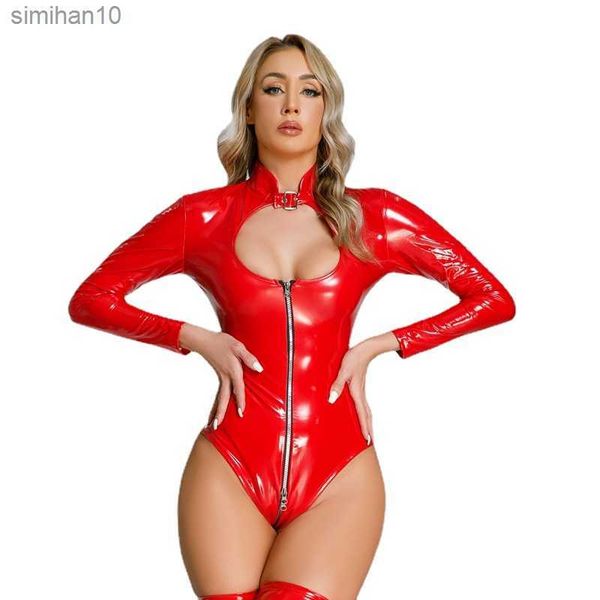 pvc leather lingerie hollow out female bodysuit plus size zipper women erotic underwear ladies latex catsuit l230518, Red;black
pvc leather lingerie hollow out female bodysuit plus size zipper women erotic underwear ladies latex catsuit l230518, Red;black