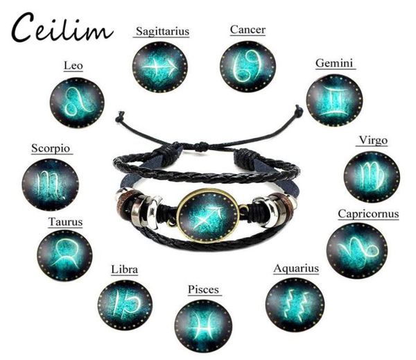 new fashion jewelry design twelve constellations leather bracelets retro handwoven beads diy zodiac bracelet for women men gift9678524, Black
new fashion jewelry design twelve constellations leather bracelets retro handwoven beads diy zodiac bracelet for women men gift9678524, Black