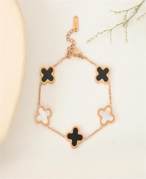 fashion lucky titanium steel fourleaf clover charm bracelets highend light luxury exquisite couple bracelet gold color nonfadin6835980, Golden;silver
fashion lucky titanium steel fourleaf clover charm bracelets highend light luxury exquisite couple bracelet gold color nonfadin6835980, Golden;silver