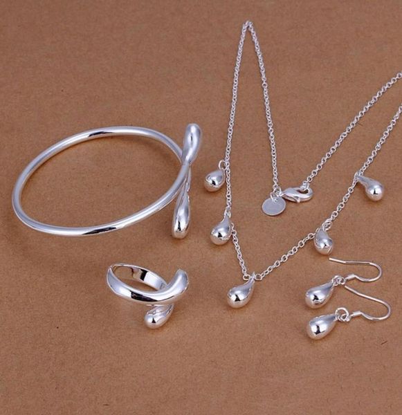 wedding water droplets sterling silver plated jewelry set for women es220fashion 925 silver necklace bracelet earring ring set1344326, Black
wedding water droplets sterling silver plated jewelry set for women es220fashion 925 silver necklace bracelet earring ring set1344326, Black