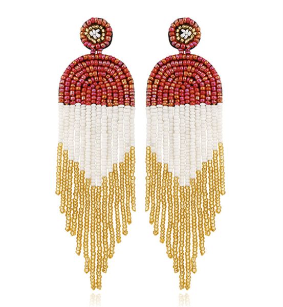 classic rice bead tassel earrings, bohemian retro ethnic style, personalized and creative handmade earrings, Golden
classic rice bead tassel earrings, bohemian retro ethnic style, personalized and creative handmade earrings, Golden
