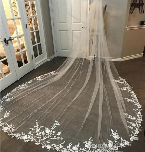 cathedral length bridal veils appliqued white ivory wedding accessories 3m long veil lace appliqued bride hair with combs4212882, Black
cathedral length bridal veils appliqued white ivory wedding accessories 3m long veil lace appliqued bride hair with combs4212882, Black