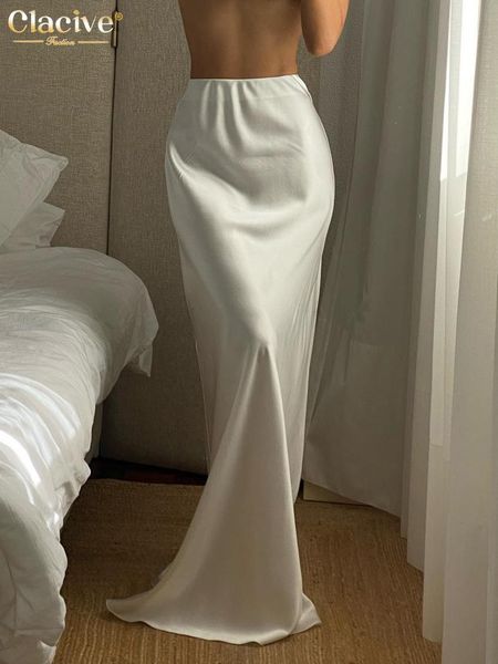 dresses clacive casual white satin women's skirt 2023 fashion loose high waist maxi skirts elegant simple slik faldas female clothing, Black;gray
dresses clacive casual white satin women's skirt 2023 fashion loose high waist maxi skirts elegant simple slik faldas female clothing, Black;gray