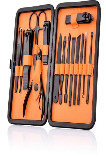 15 pcs black stainless steel nail clipper cutter trimmer ear pick grooming kit manicure pedicure toe nail tools set with case7599623
15 pcs black stainless steel nail clipper cutter trimmer ear pick grooming kit manicure pedicure toe nail tools set with case7599623