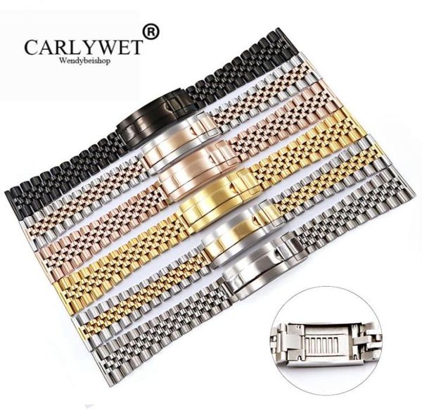 carlywet 20 22mm whole glide lock replacement wrist watch band strap bracelet8827336, Black;brown
carlywet 20 22mm whole glide lock replacement wrist watch band strap bracelet8827336, Black;brown