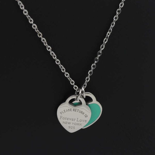 pendant necklaces new arrival double heart enamel ladie forever love stainless steel necklace jewelry wholesale gift for women j230601, Silver
pendant necklaces new arrival double heart enamel ladie forever love stainless steel necklace jewelry wholesale gift for women j230601, Silver