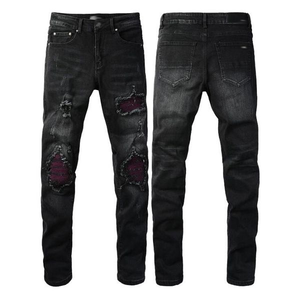 designer mens jeans hiking pant ripped hip hop high street fashion brand pantalones motorcycle embroidery close fitting, Blue
designer mens jeans hiking pant ripped hip hop high street fashion brand pantalones motorcycle embroidery close fitting, Blue