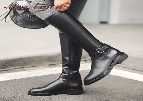autumn riding boots women natural genuine leather zip square heel knee high buckle round toe shoes lady winter 43 2105171902386, Black
autumn riding boots women natural genuine leather zip square heel knee high buckle round toe shoes lady winter 43 2105171902386, Black