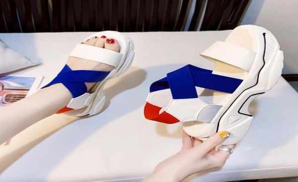 sandals mixed colors open toe sport women shoes summer stretch fabric platform wedge fashion beach 20217972520, Black
sandals mixed colors open toe sport women shoes summer stretch fabric platform wedge fashion beach 20217972520, Black