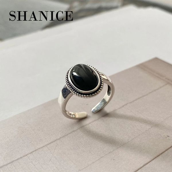 couple rings shanice black agate ring women's true 925 sterling silver exquisite jewelry open ring vintage 100% natural stone mother gi
couple rings shanice black agate ring women's true 925 sterling silver exquisite jewelry open ring vintage 100% natural stone mother gi