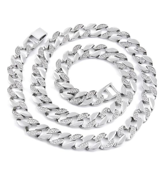 14k gold plated half diamond iced out hip hop miami cuban chain necklace for men 850837, Silver
14k gold plated half diamond iced out hip hop miami cuban chain necklace for men 850837, Silver