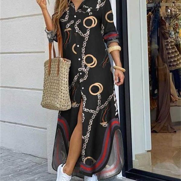 casual dresses women fashionable shirt-style button dress ladies long street large size loose home commuter print xz26, Black;gray
casual dresses women fashionable shirt-style button dress ladies long street large size loose home commuter print xz26, Black;gray