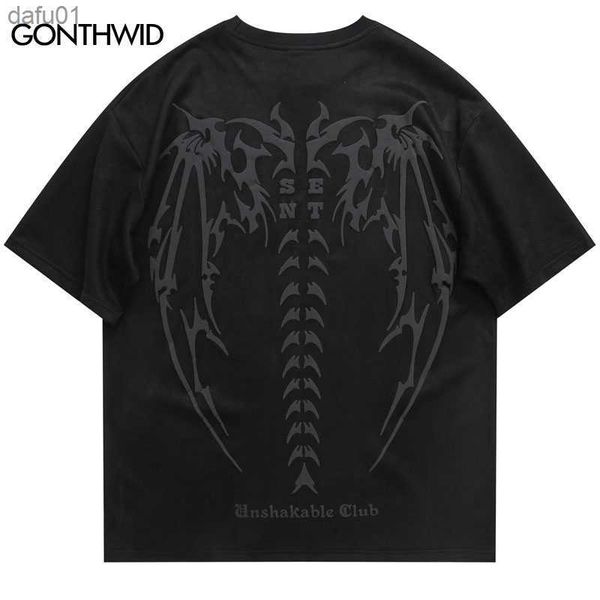 men suede t-shirt streetwear skull skeleton print tshirt 2023 hip hop punk gothic tee shirts y2k harajuku fashion loose l230520, White;black
men suede t-shirt streetwear skull skeleton print tshirt 2023 hip hop punk gothic tee shirts y2k harajuku fashion loose l230520, White;black