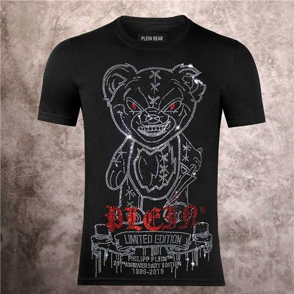 plein bear t shirt mens designer tshirts rhinestone skull men t-shirts classical hip hop streetwear tshirt casual tees, White;black
plein bear t shirt mens designer tshirts rhinestone skull men t-shirts classical hip hop streetwear tshirt casual tees, White;black