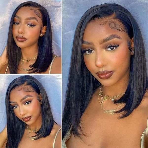 virgo 13x4 bob wig lace front human hair wigs bone straight hd transparent short bob full lace frontal wig large lace 180density, Black;brown
virgo 13x4 bob wig lace front human hair wigs bone straight hd transparent short bob full lace frontal wig large lace 180density, Black;brown