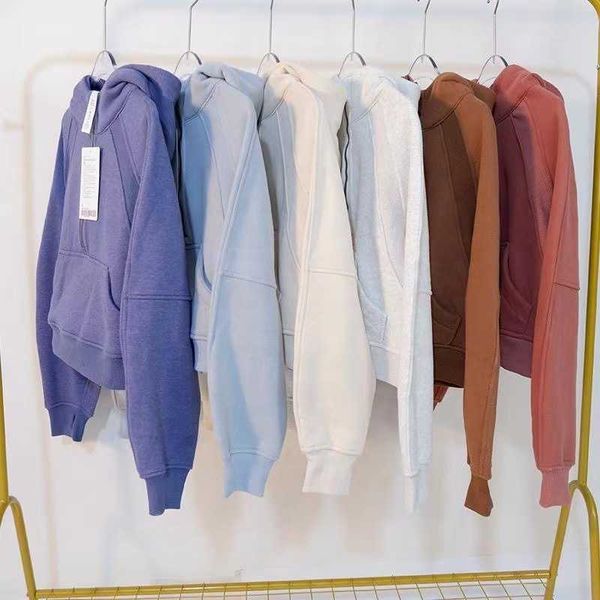 lulu autumn and winter new women's short plush warm leisure sports jogging exercise half zipper loose hooded sweater
lulu autumn and winter new women's short plush warm leisure sports jogging exercise half zipper loose hooded sweater