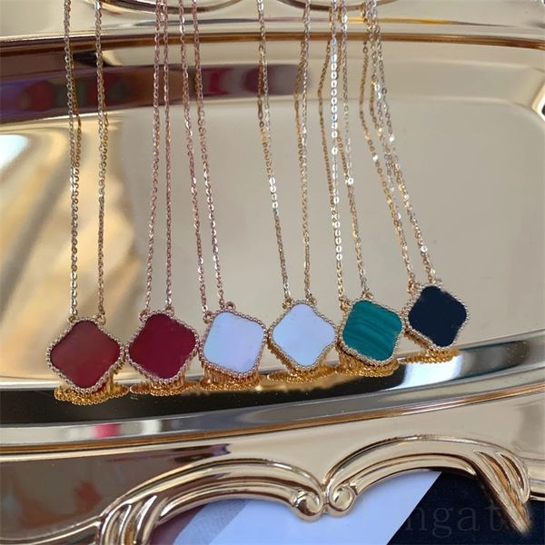 red clover necklace four leaf designer necklace golden plated chic link chains classical young people hiphop jewelry chic pendants necklace, Silver
red clover necklace four leaf designer necklace golden plated chic link chains classical young people hiphop jewelry chic pendants necklace, Silver