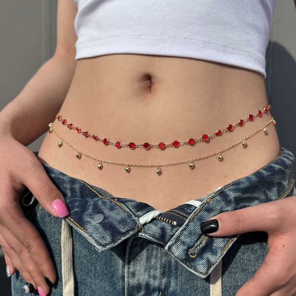 bikini belly chain jewelry for women red rhinestone nightclub waist chain sweet romantic fashion body chain clothing accessories aa230531, Silver
bikini belly chain jewelry for women red rhinestone nightclub waist chain sweet romantic fashion body chain clothing accessories aa230531, Silver