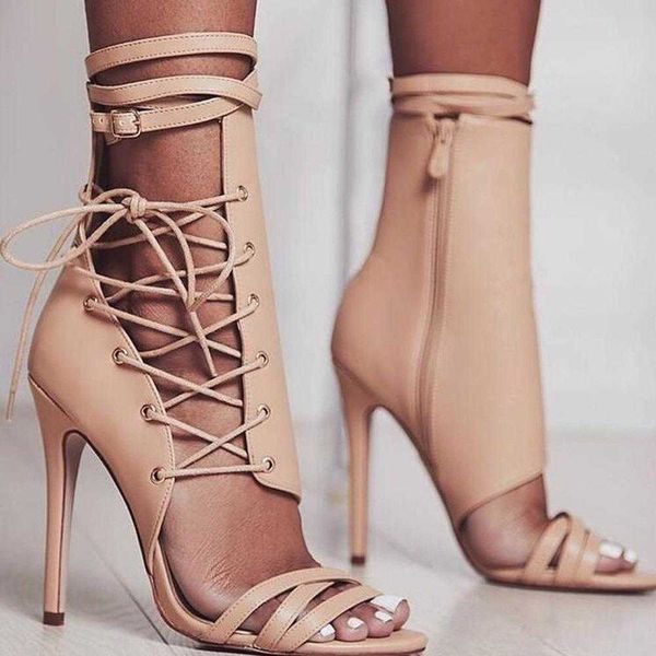 sandals summer design hollow out cross-tied lace up sandals boots peep toe zip ankle buckle strap stiletto heels shoes 230417, Black
sandals summer design hollow out cross-tied lace up sandals boots peep toe zip ankle buckle strap stiletto heels shoes 230417, Black