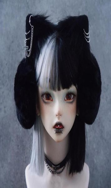 berets gothic chains plush cat ear earmuffs winter faux fur lolita warmer muffs streetwear coversberets1719613, Blue;gray
berets gothic chains plush cat ear earmuffs winter faux fur lolita warmer muffs streetwear coversberets1719613, Blue;gray