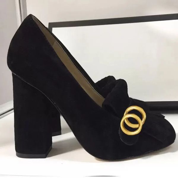 luxury classic high designer leather thick heels high heels 10cm 100% cowhide round head metal buckle little bee women's formal shoes l, Black
luxury classic high designer leather thick heels high heels 10cm 100% cowhide round head metal buckle little bee women's formal shoes l, Black