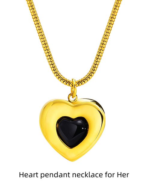 women's necklace personalized and trendy stainless steel acrylic heart pendant necklace with extended chain jewelry party gift yw09nc-1, Silver
women's necklace personalized and trendy stainless steel acrylic heart pendant necklace with extended chain jewelry party gift yw09nc-1, Silver